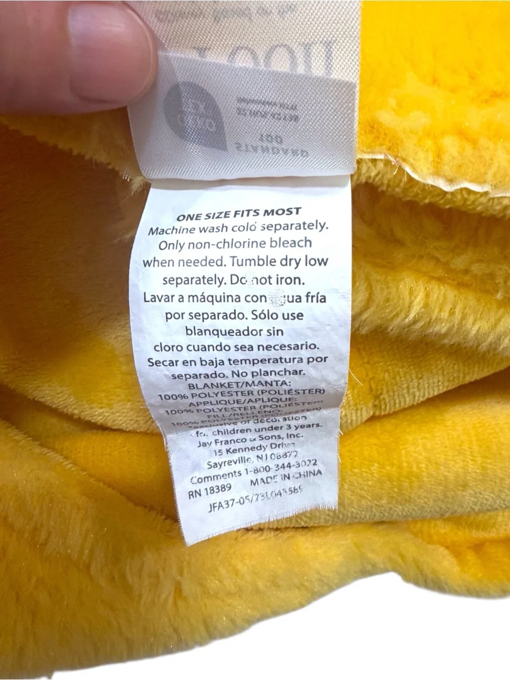 Disney Winnie The Pooh yellow plush hooded  throw blanket/wrap EUC